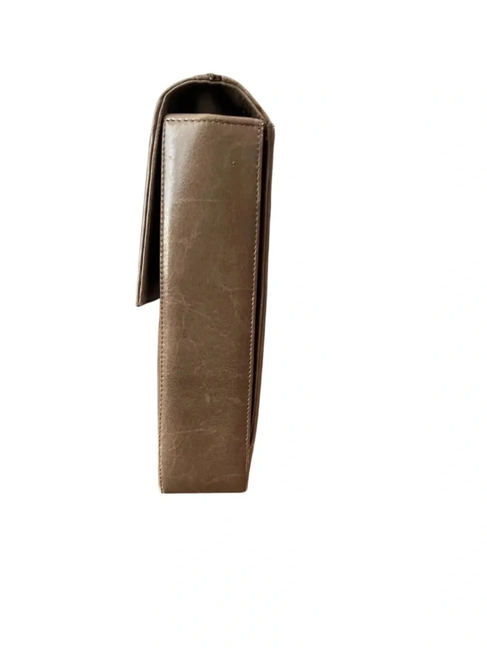 BALLY Vintage Fold-Over Leather Clutch/Crossbody Bag